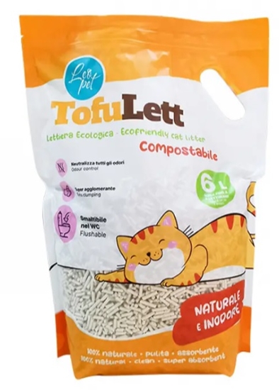 Picture of Eco-Friendly Clumping Tofu Cat Litter Compostable & Dust-Fre